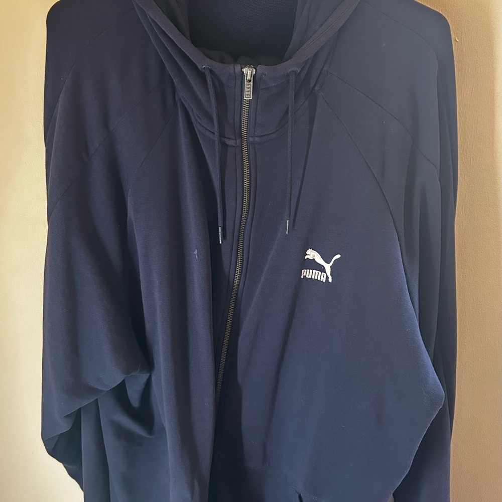 Puma Dark Navy zip up with Logo Tag